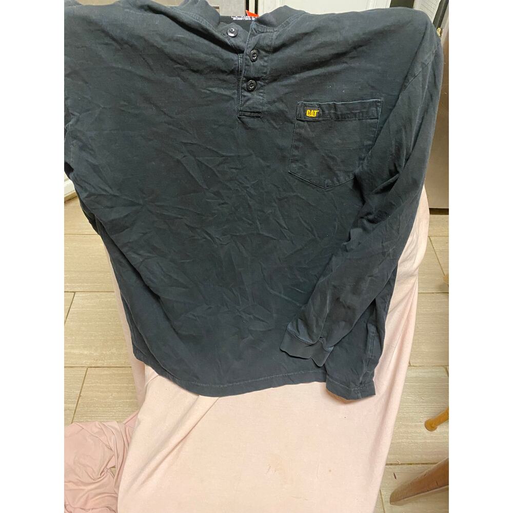 Black Long Sleeve CAT Shirt Size Large